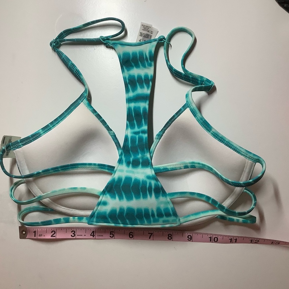 New Victoria’s Secret PINK Teal Tie Dye Bikini Top - Small - Picture 5 of 5
